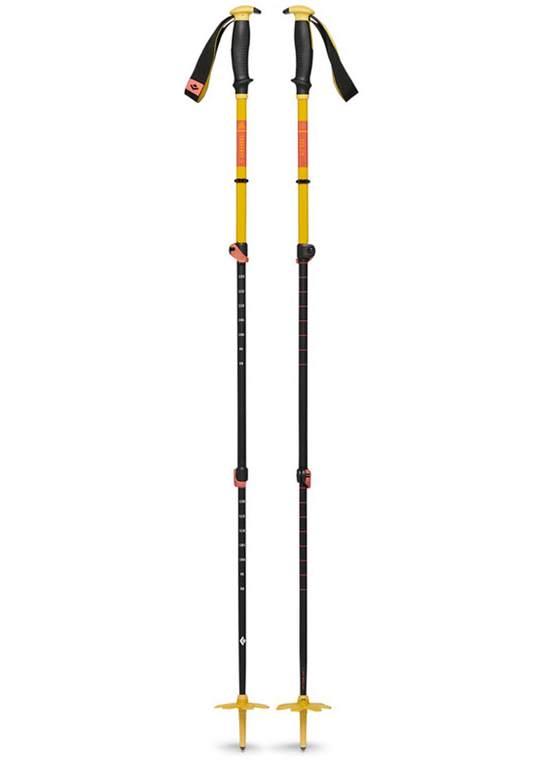 Black Diamond Traverse 3 Ski Poles Sulphure Green