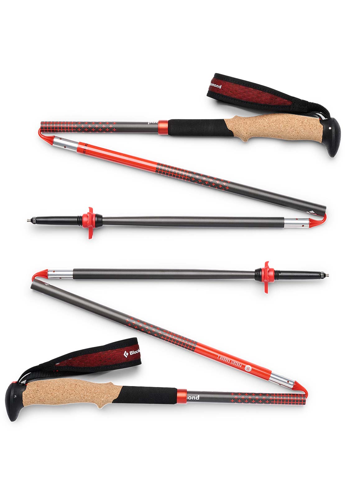 Black Diamond Unisex Pursuit Carbon Z Trekking Poles Octane