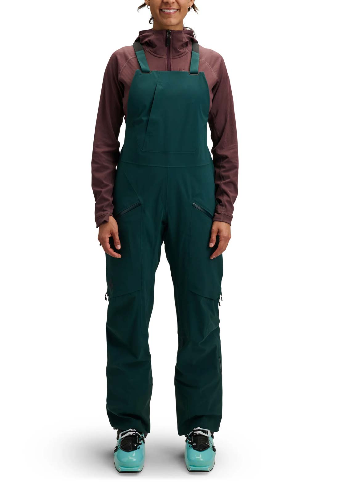 Black Diamond Women's Factor Bib Pants Deep Woods
