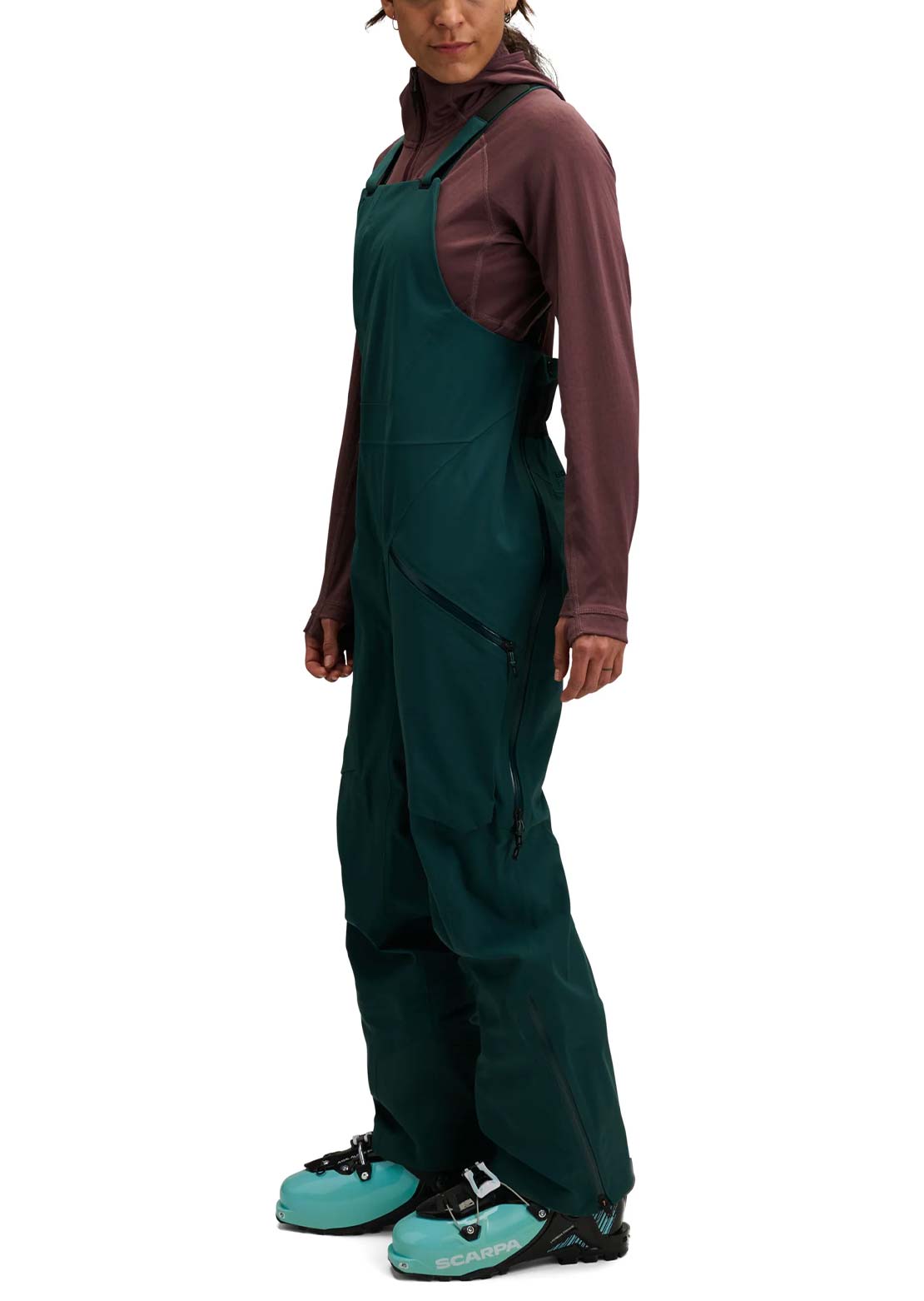 Black Diamond Women's Factor Bib Pants Deep Woods