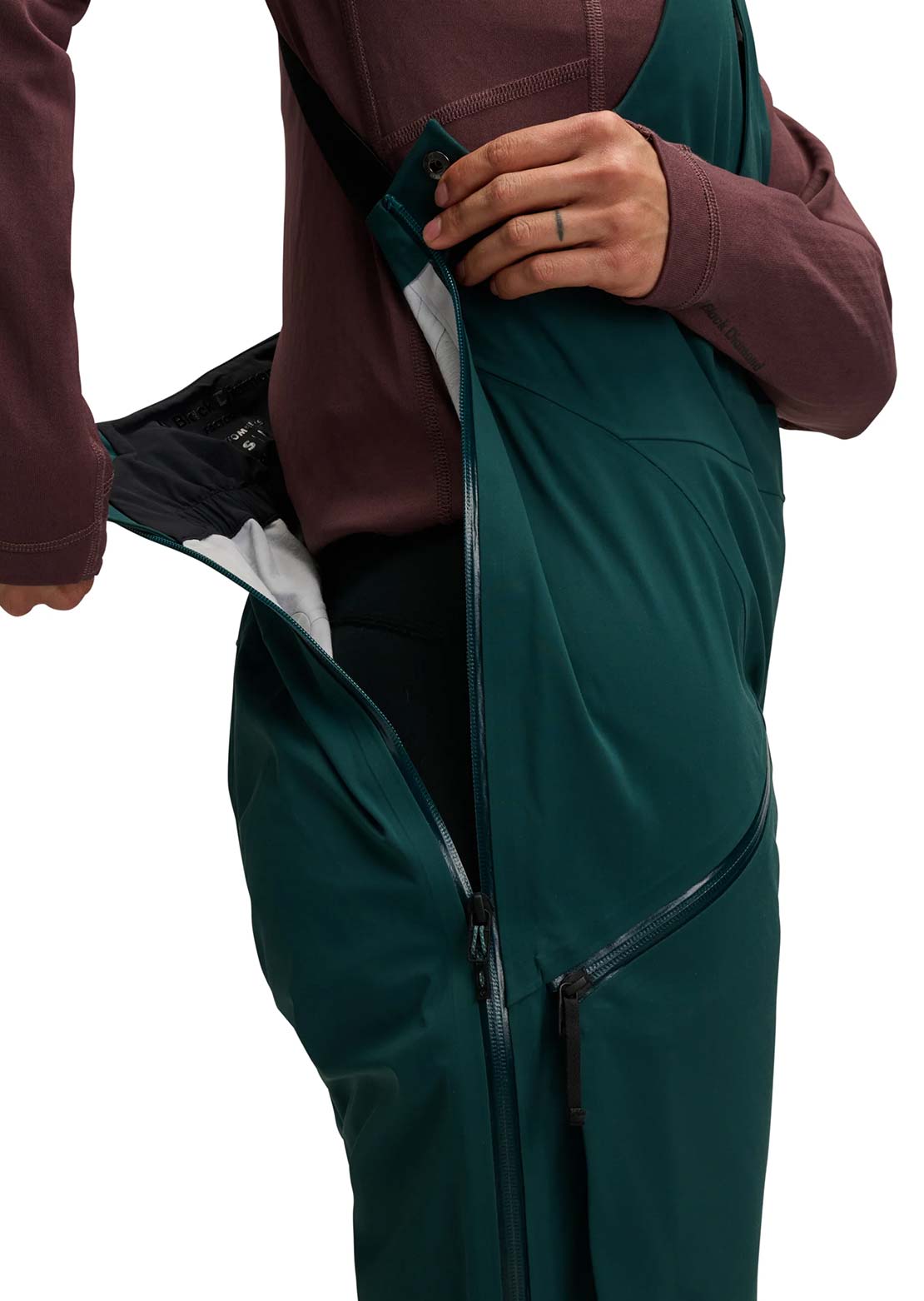 Black Diamond Women's Factor Bib Pants Deep Woods