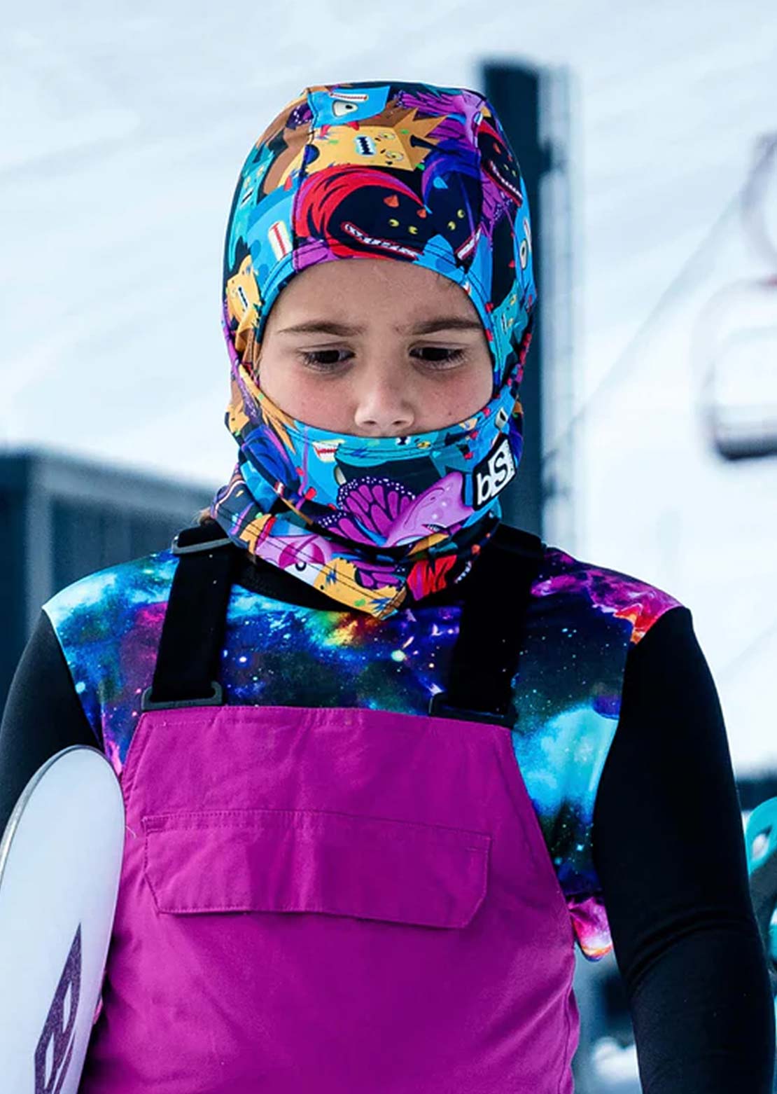 Blackstrap Junior Balaclava Hood Tracked Evergreen
