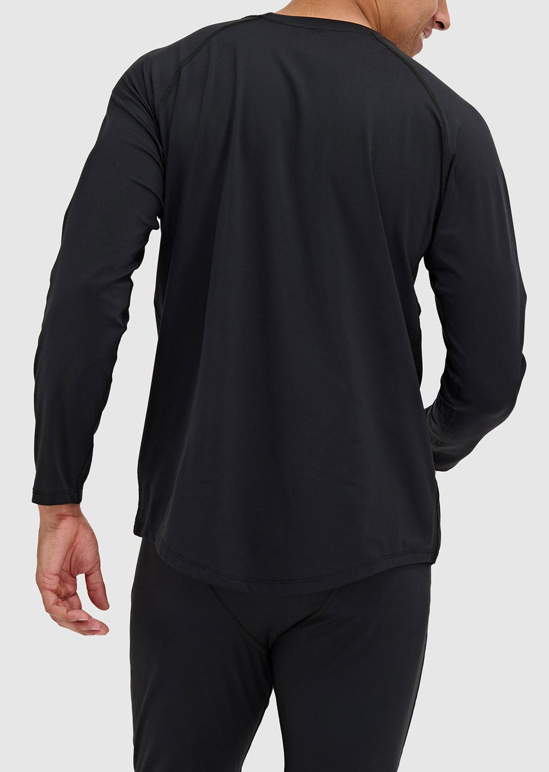 Blackstrap Men's Skyliner Crewneck Base Layer Top Black