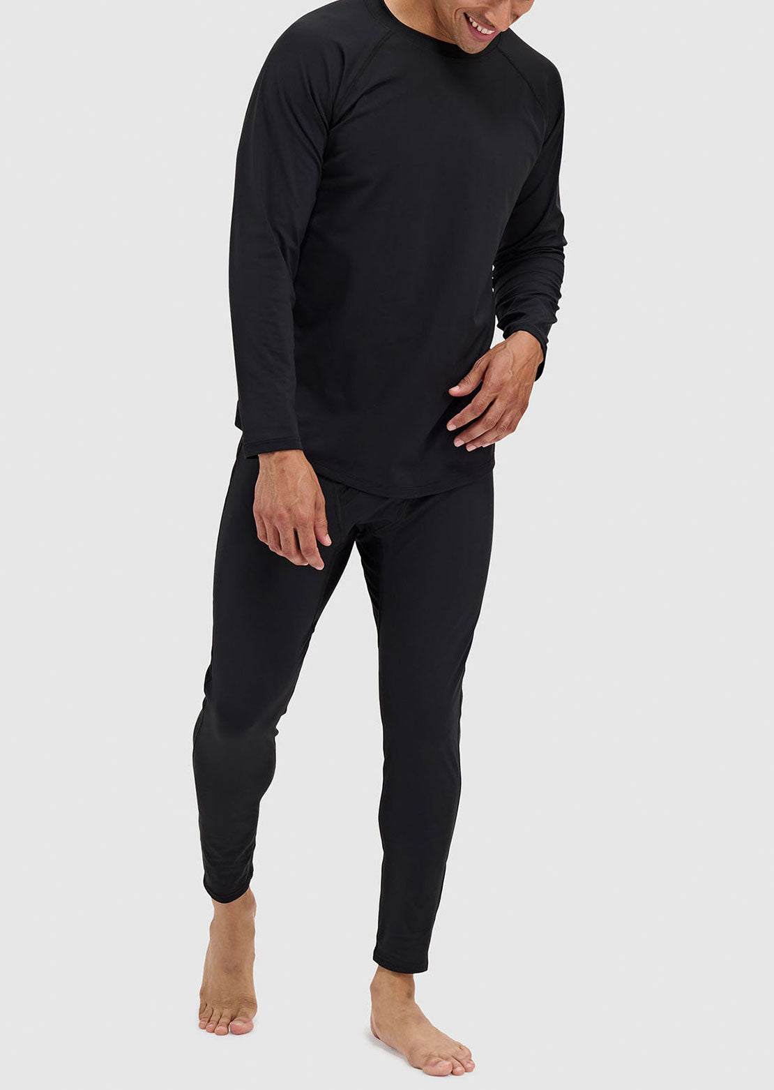 Blackstrap Men's Skyliner Crewneck Base Layer Top Black