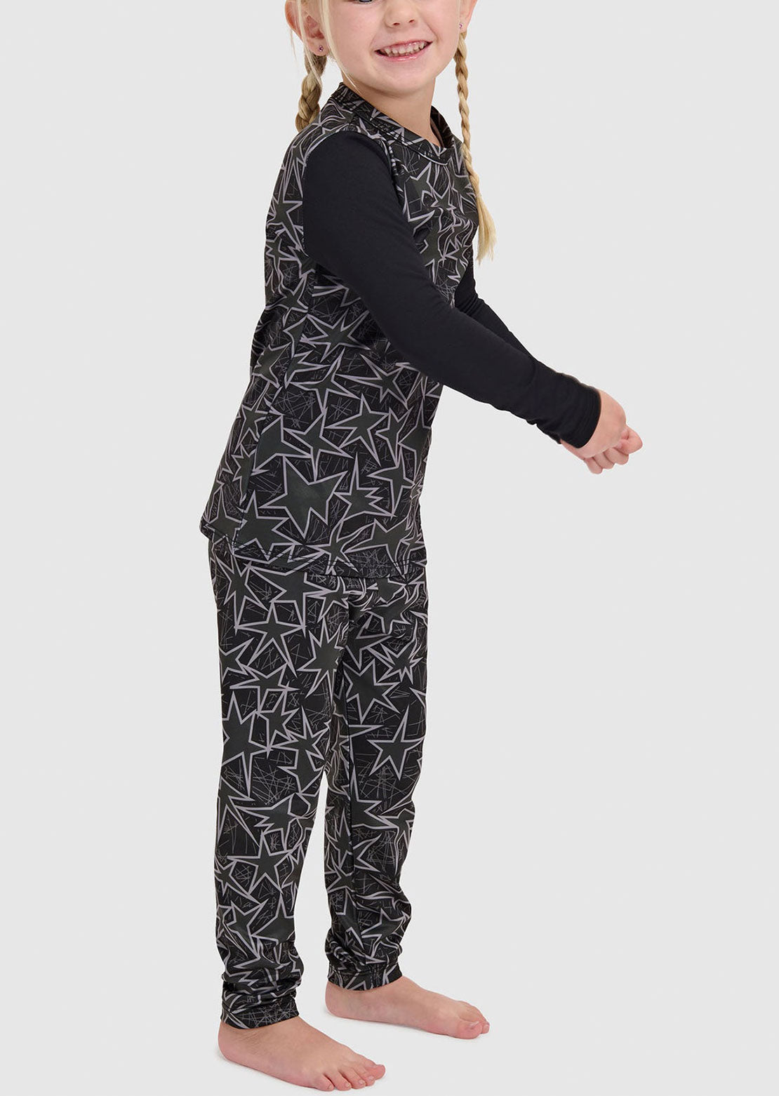 Blackstrap Toddler Little Pine Crewneck Base Layer Top Star Smoldered