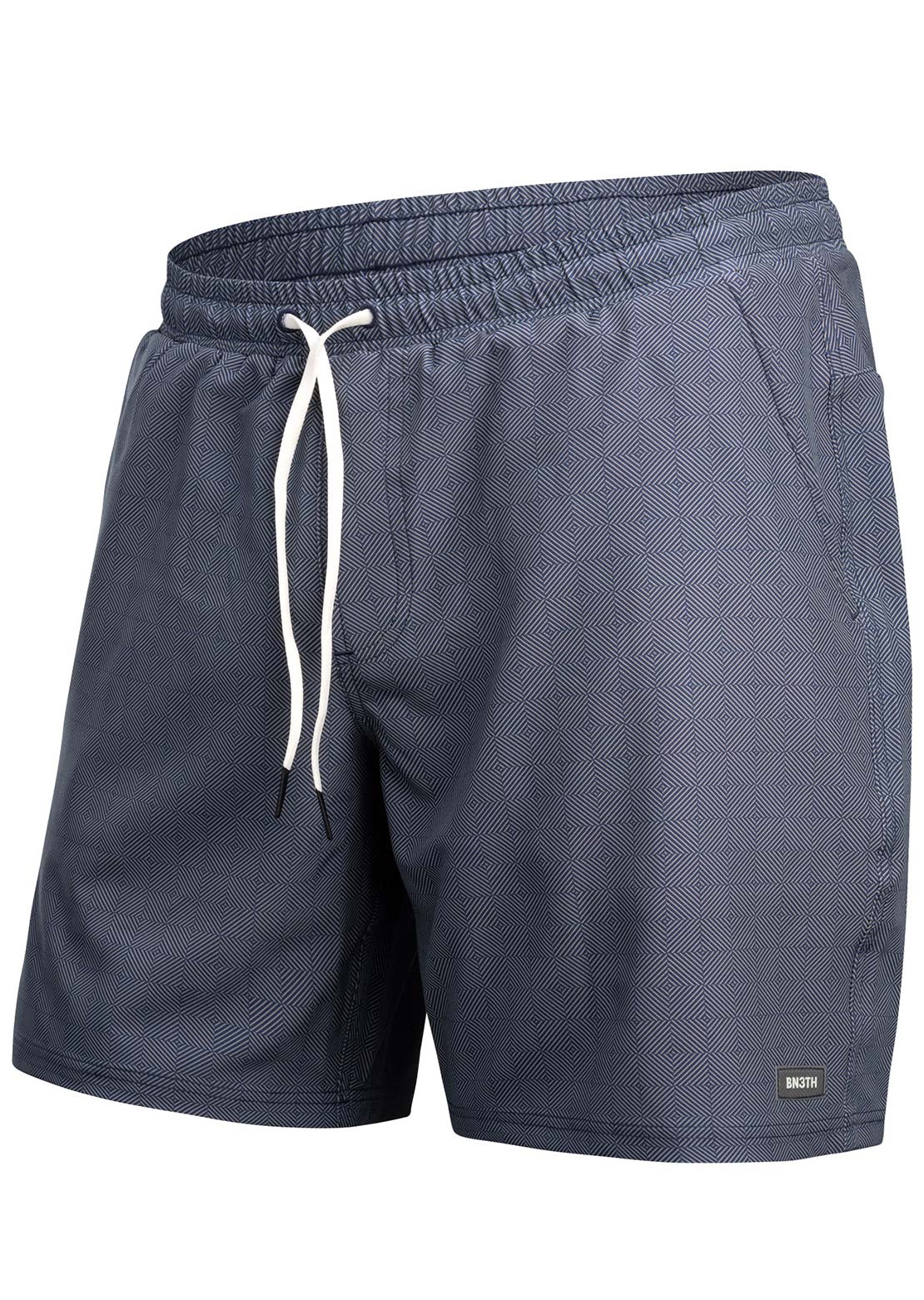 BN3TH Men's Agua Volley x 2N1 7" Shorts Artisan Tile Navy