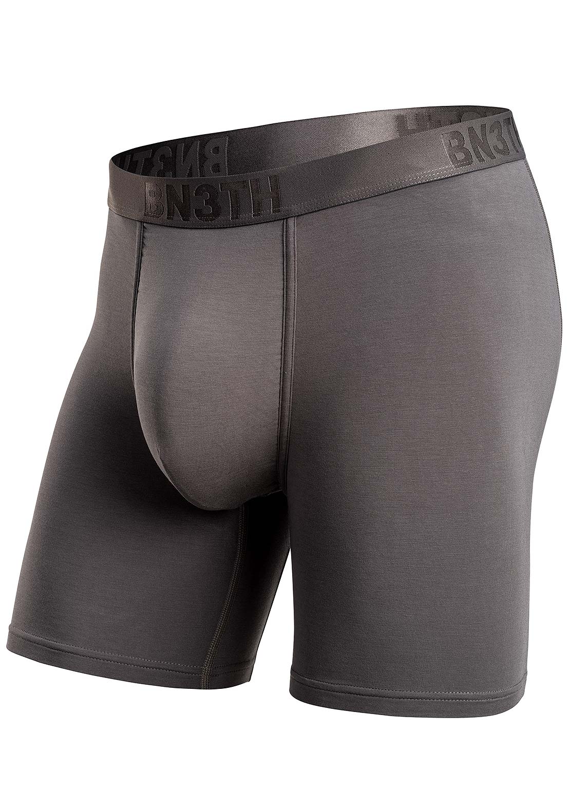 BN3TH Men's Classic Icon Fly Solid Brief Boxers Gargoyle