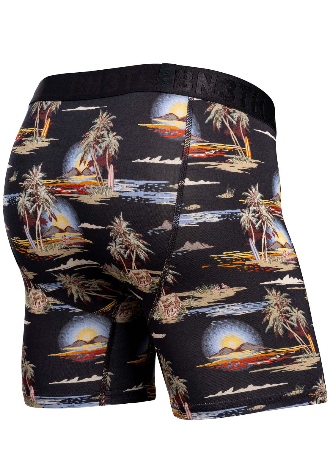 BN3TH Men's Classic Icon PT Brief Boxers Tropical Landscape Black
