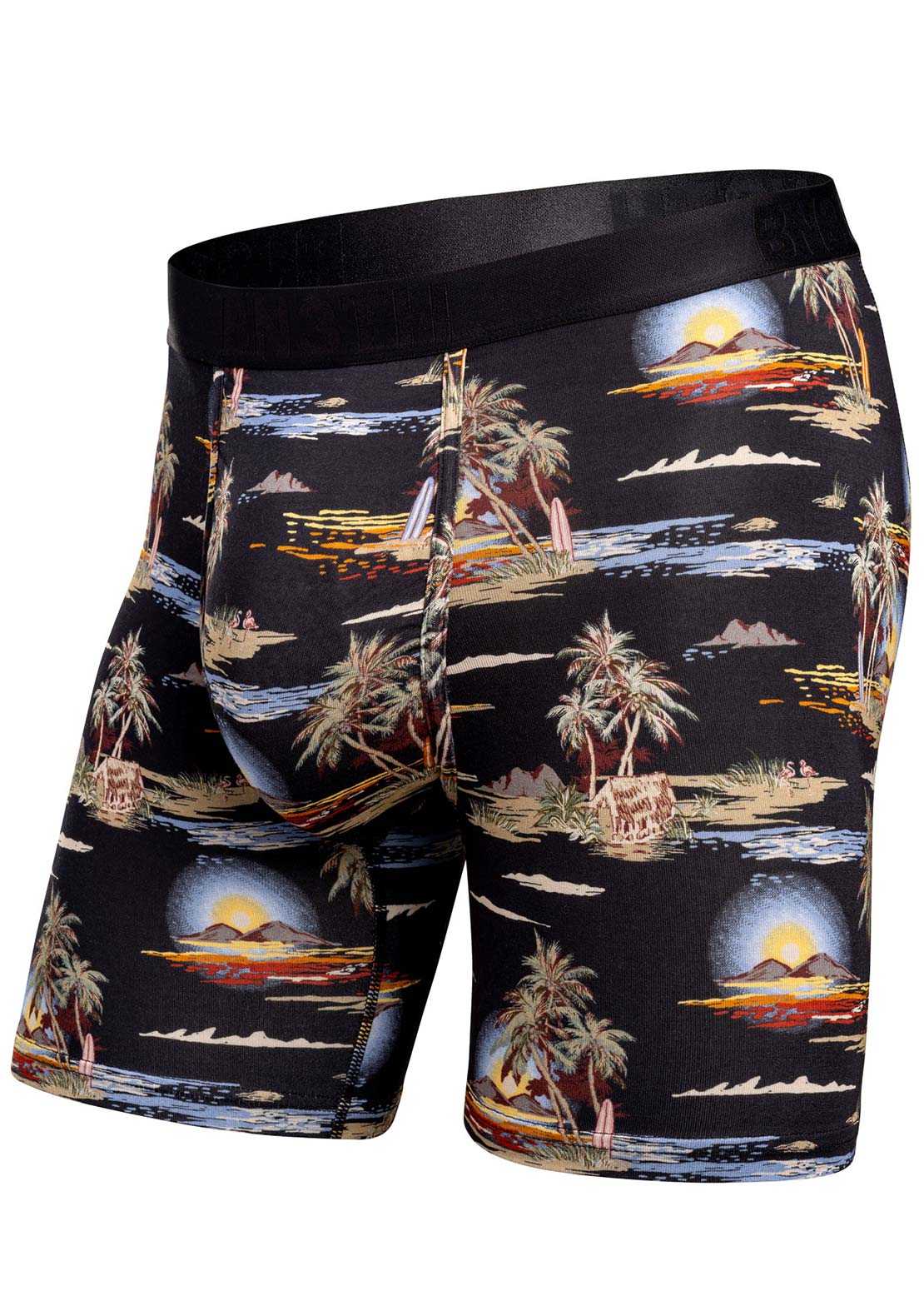 BN3TH Men's Classic Icon PT Brief Boxers Tropical Landscape Black