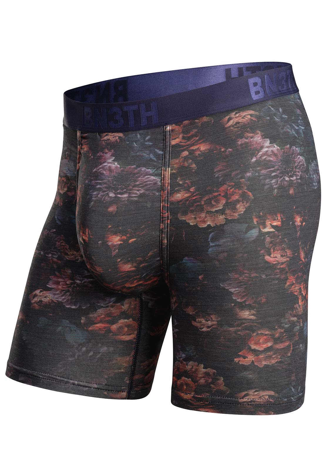 BN3TH Men's Classic Icon PT Brief Boxers Dark Floral/Dark Navy