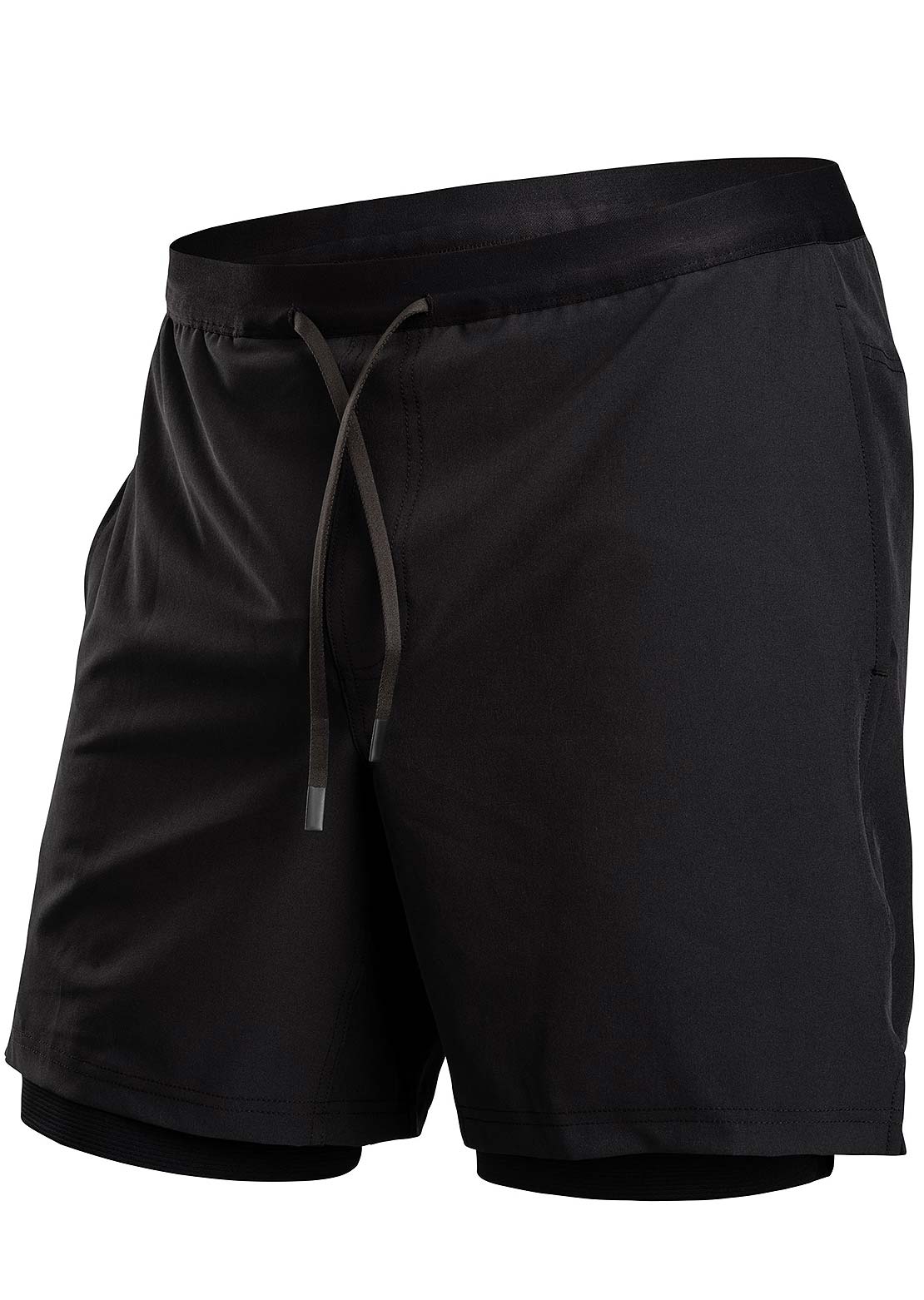 BN3TH Men's Cruise 2N1 Padded Bike Shorts Black