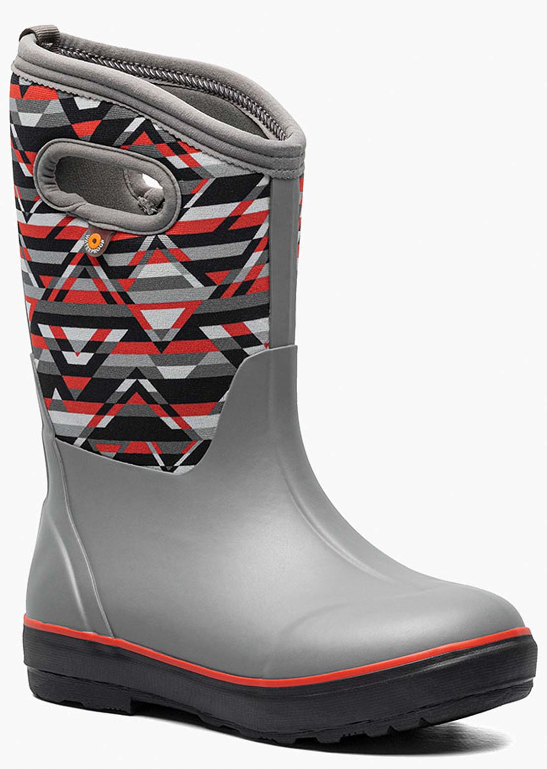 Bogs Junior Classic II Mountain Geo Winter Boots Gray Multi