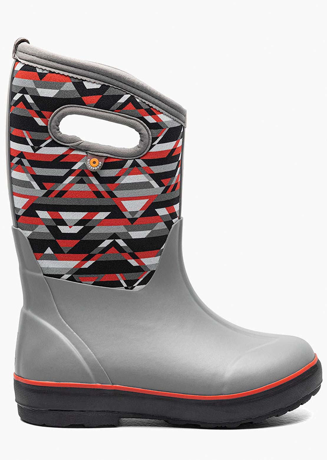 Bogs Junior Classic II Mountain Geo Winter Boots Gray Multi