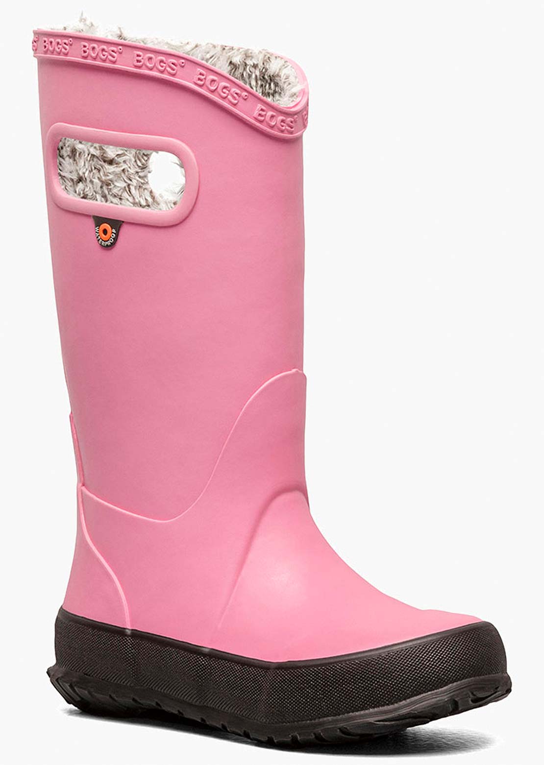 Bogs Junior Plush Rain Boots Pink
