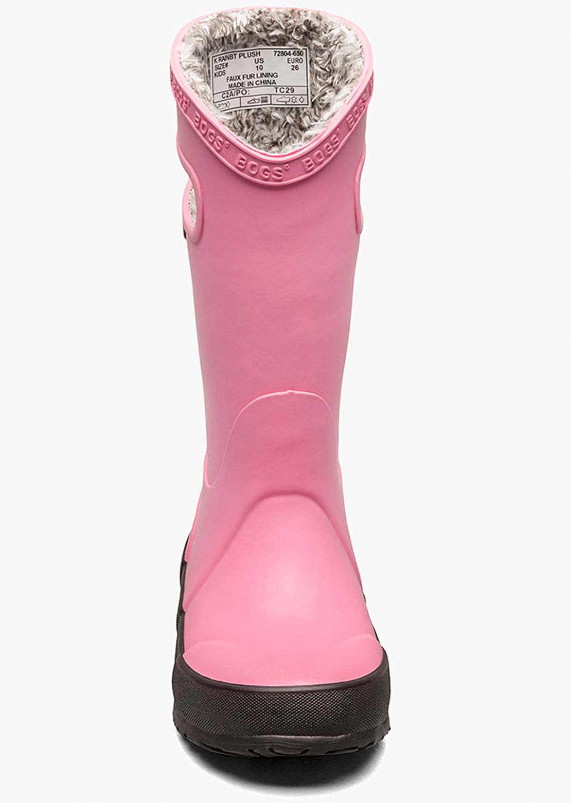 Bogs Junior Plush Rain Boots Pink