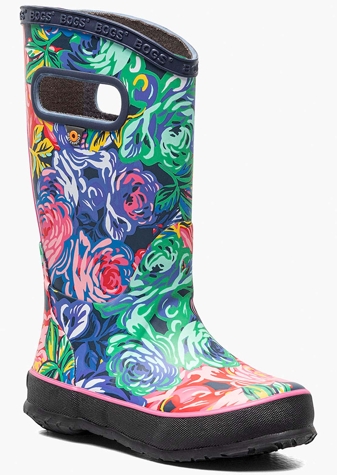 Bogs Junior Rose Rain Boots Rose Multi