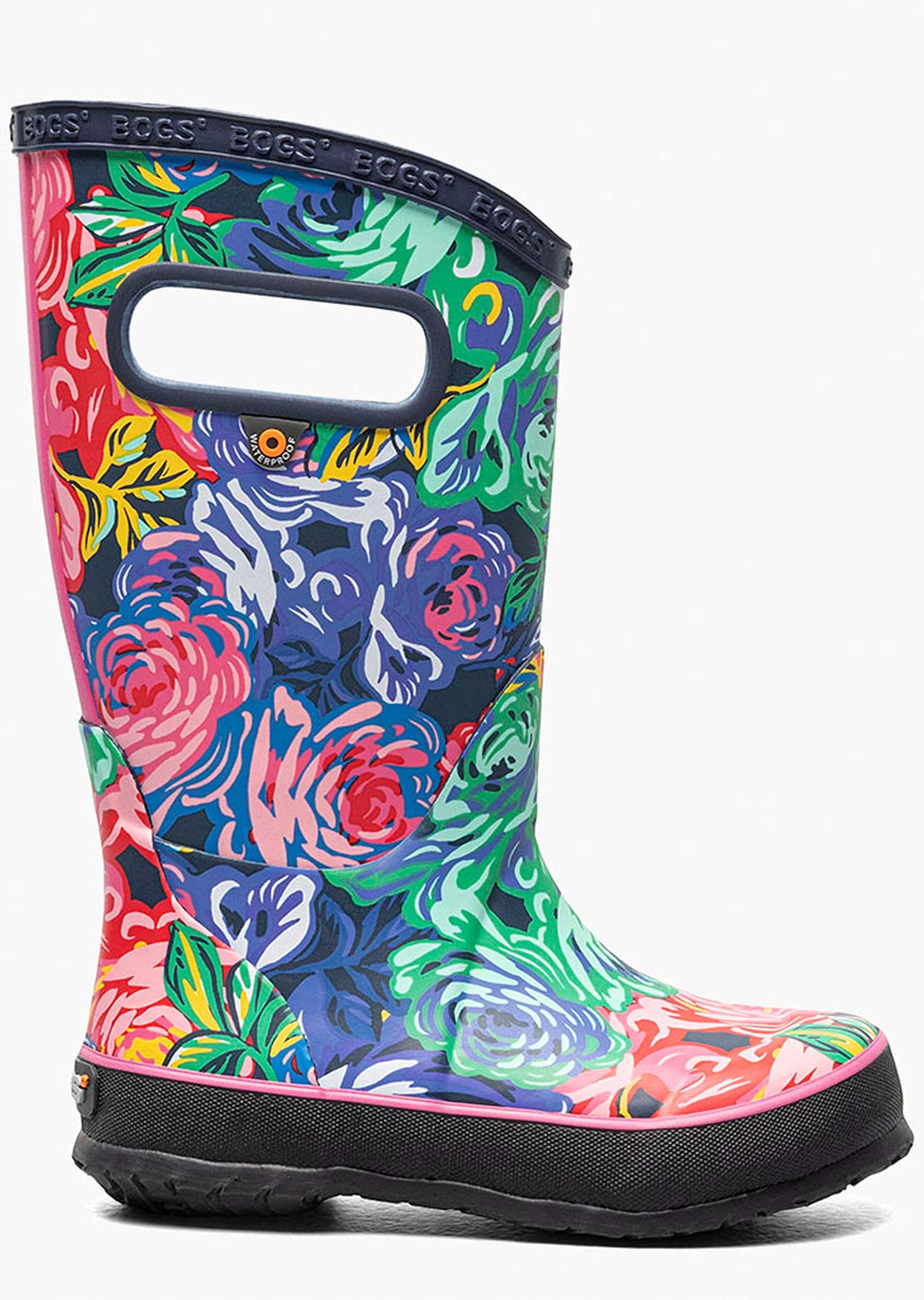 Bogs Junior Rose Rain Boots Rose Multi