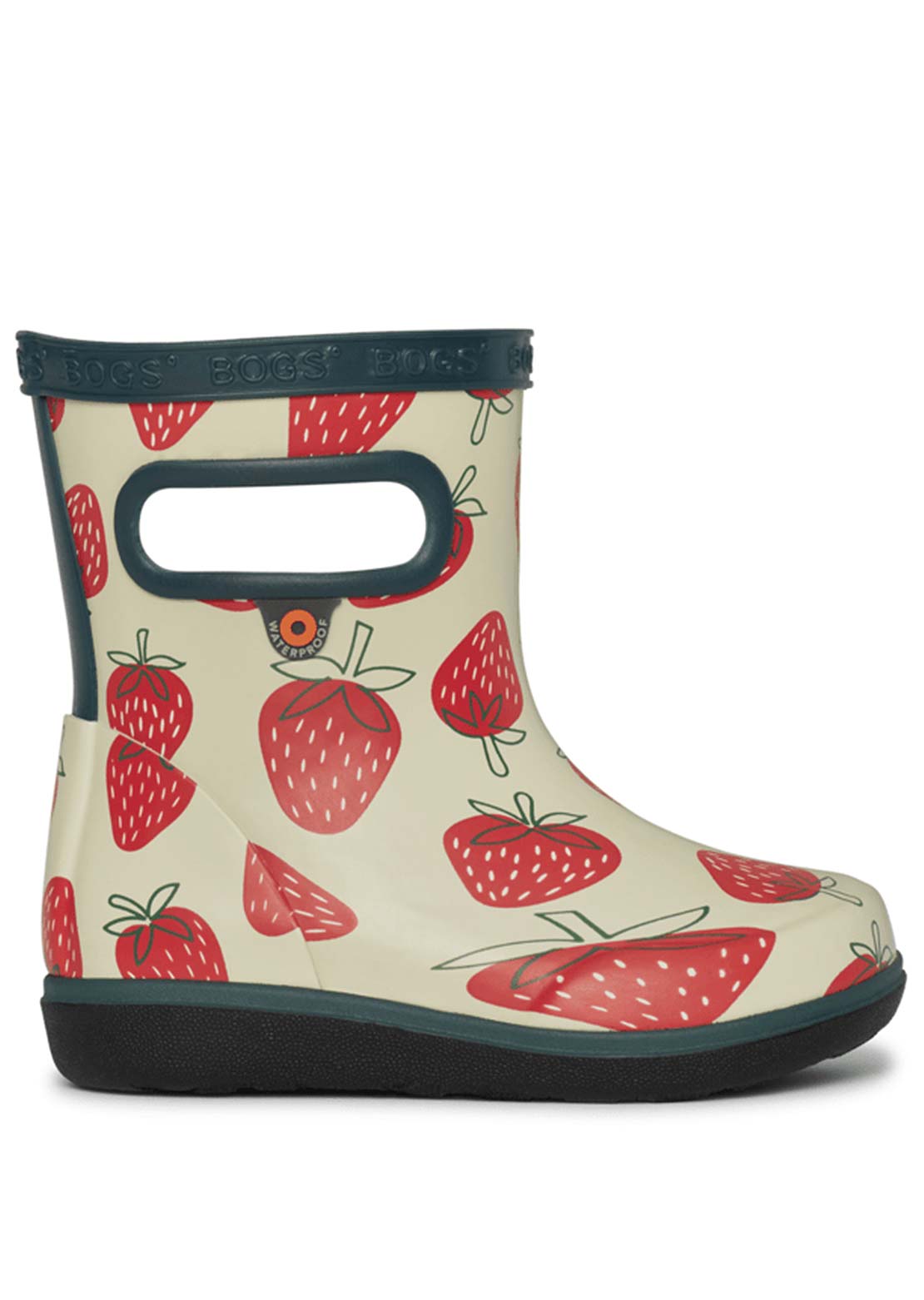 Bogs Junior Skipper II Strawberries Boots Moss Multi