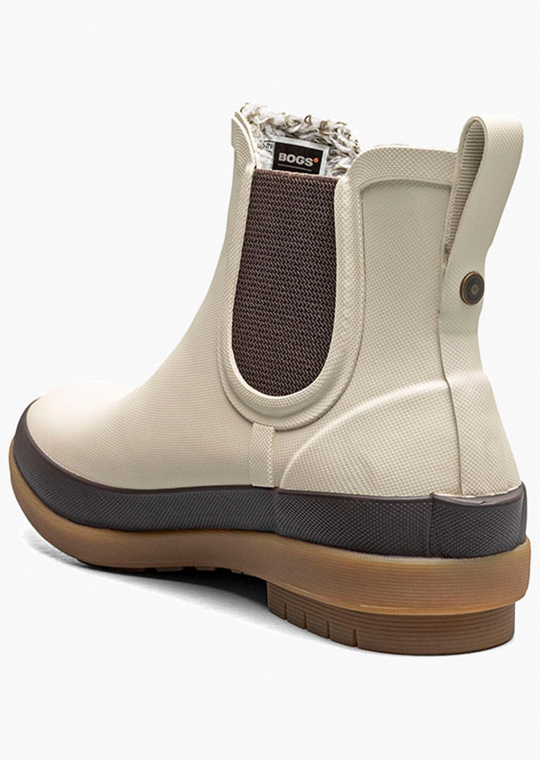 Bogs Women's Amanda Plush II Chelsea Boots Oatmeal