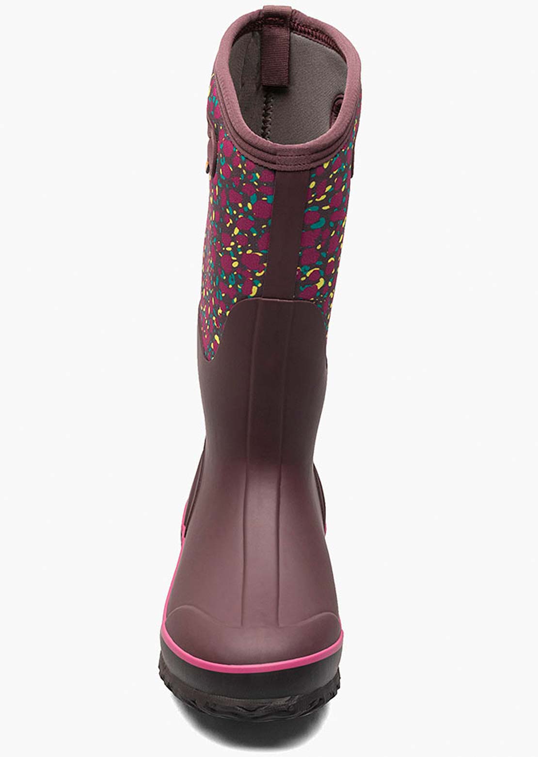 Bogs Women's Classic Tall Animal Boots Burgundy Multi