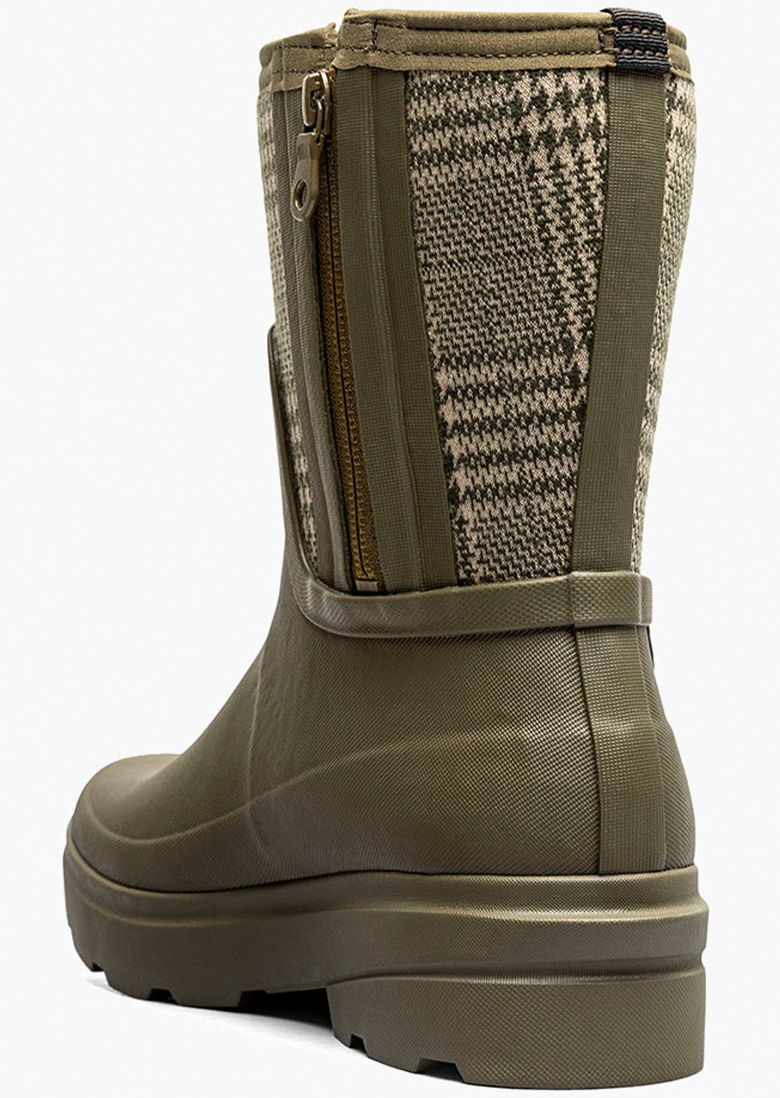 Bogs Women's Hazel Mid Zip Boots Olive Multi