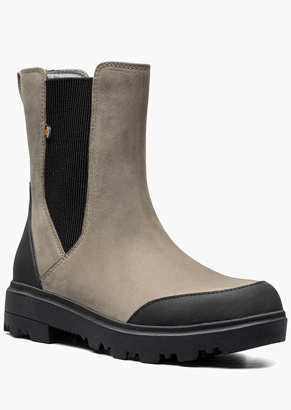 Bogs Women&#39;s Holly Tall Chelsea Leather Boots Taupe