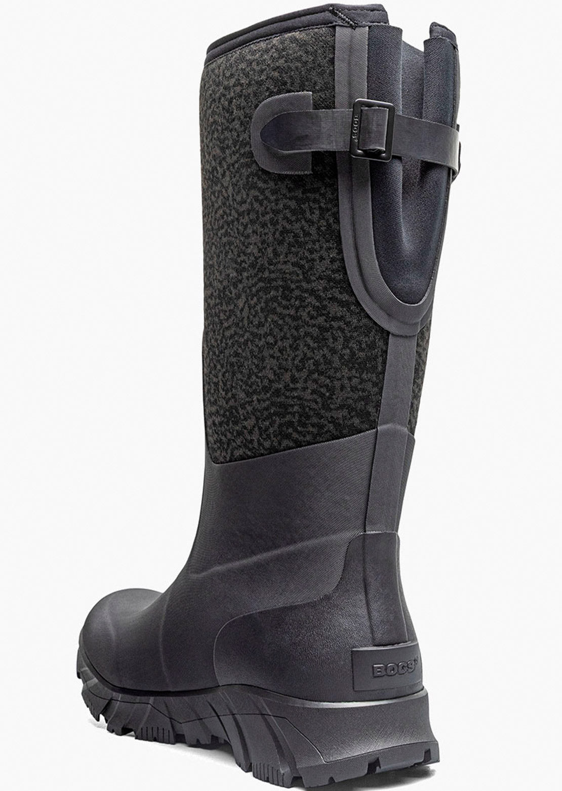 Bogs Women's Whiteout II Adjustable Calf Plume Boots Black
