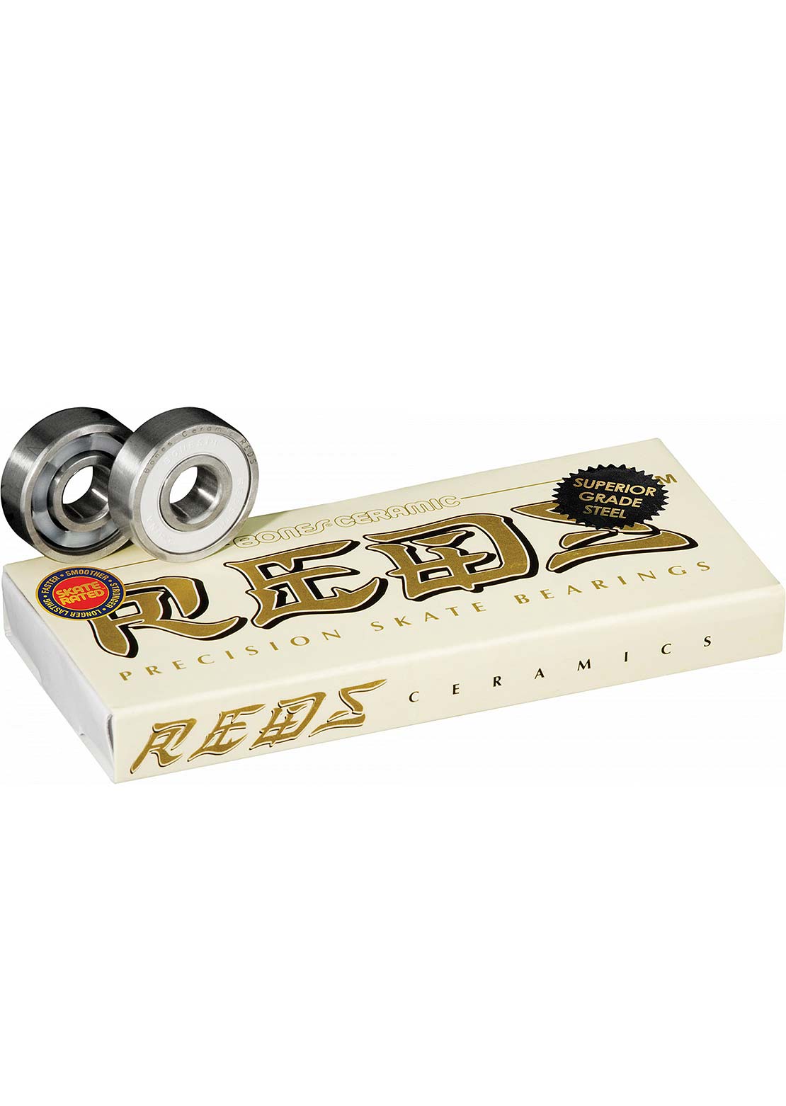 Bones Ceramics Reds Skateboard Bearing - Set of 8