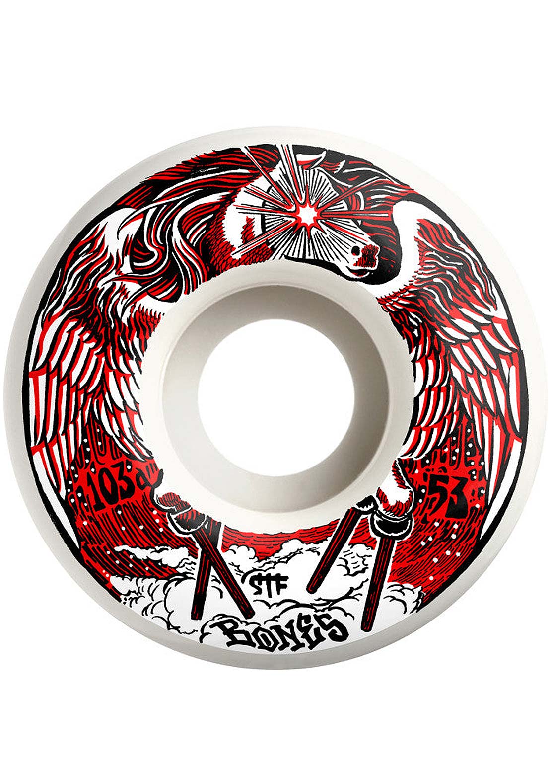Bones Peg-Leg-Asus V1 Standard 103A Skateboard Wheels white