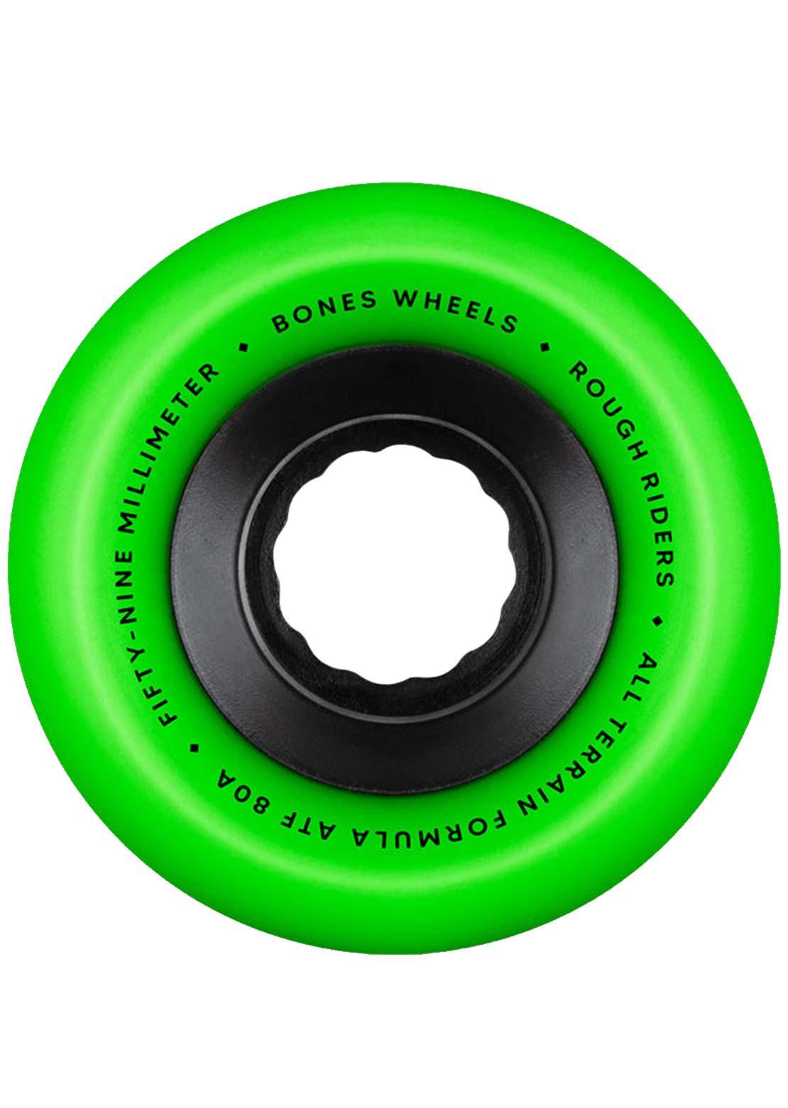 Bones Rough Riders 80A Skateboard Wheels Green