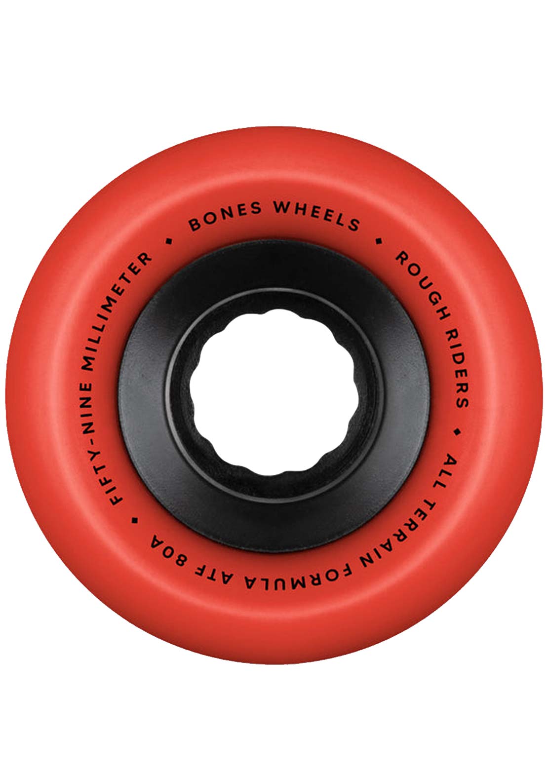 Bones Rough Riders 80A Skateboard Wheels Red
