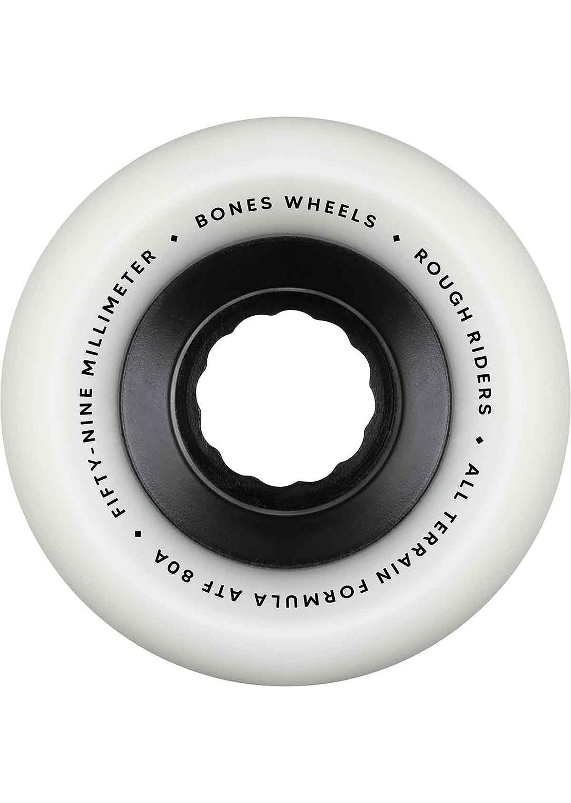 Bones Rough Riders 80A Skateboard Wheels White