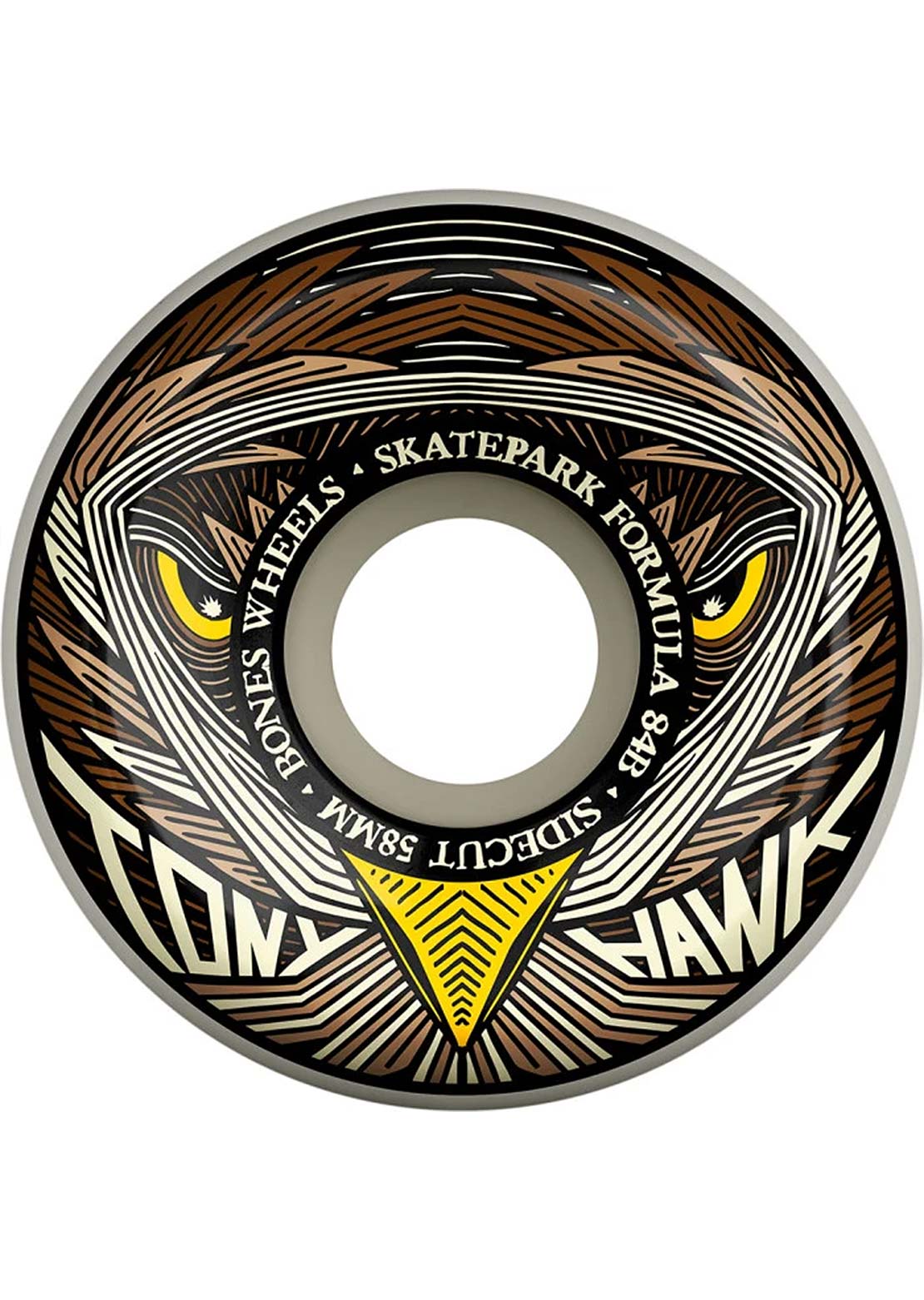 Bones SPF Hawk Night Hawk Sidecuts 84B Skateboard Wheels