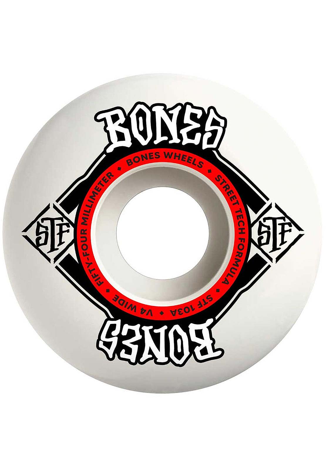 Bones STF V4 Wide 103A Skateboard Wheels Natural