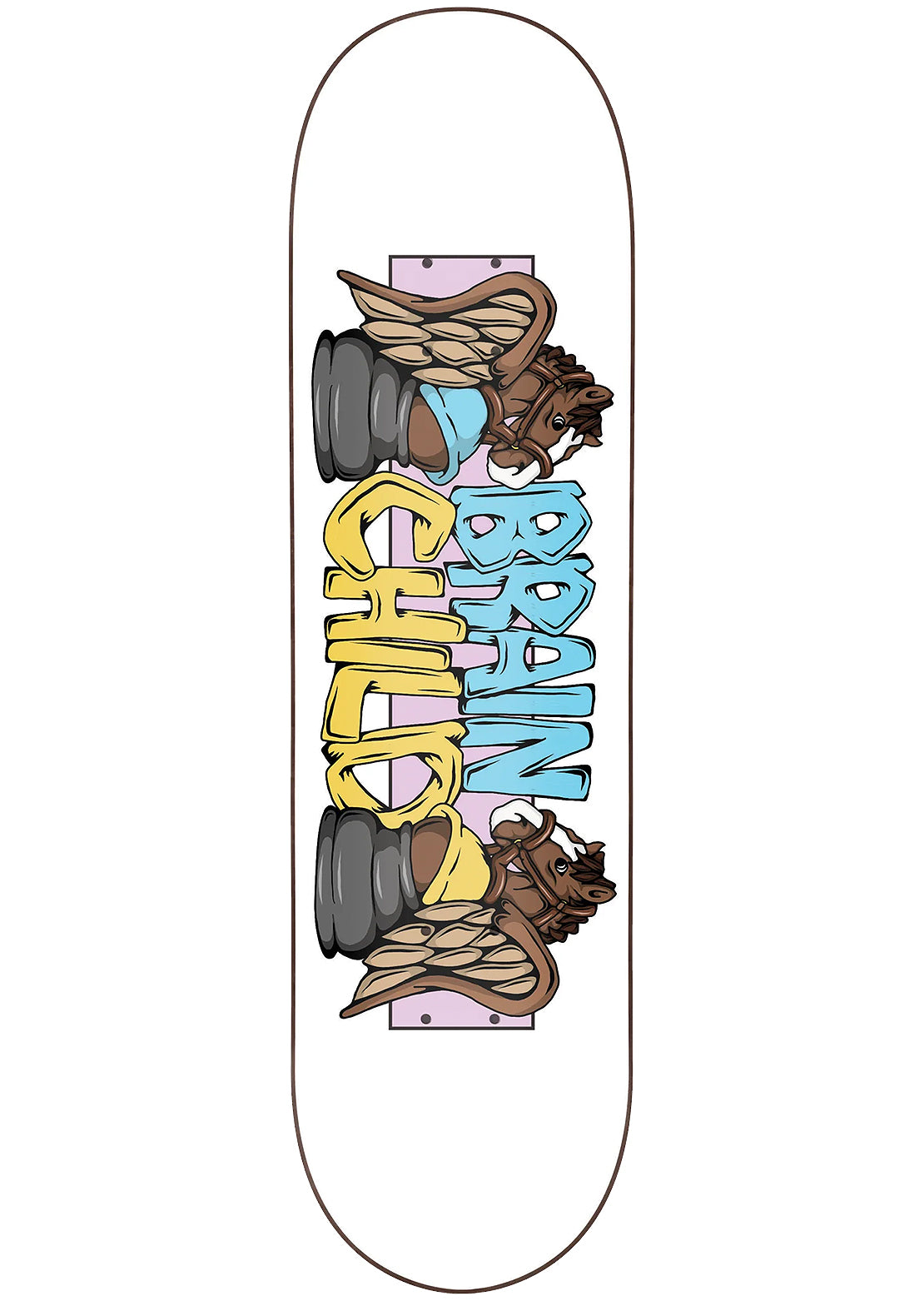 Brainchild Unisex Horsewing Skateboard Deck 8"