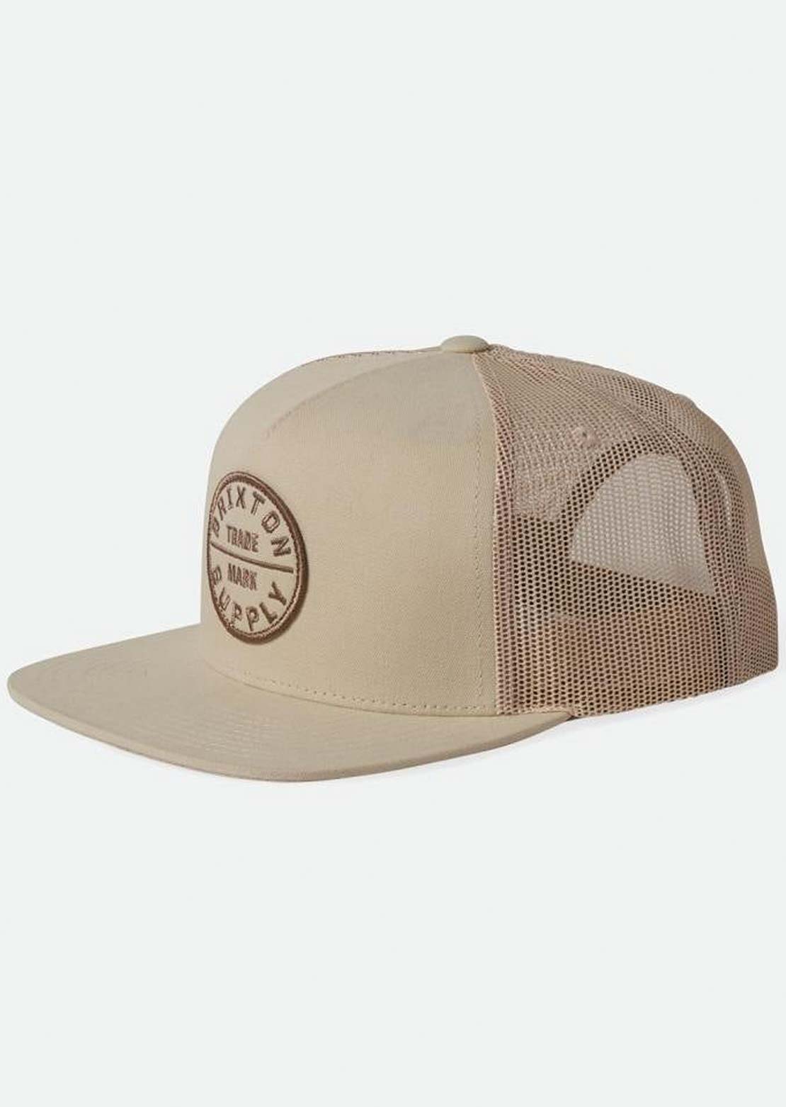 Brixton Men’s Oath MP Trucker Cap Oat Milk/Oat Milk