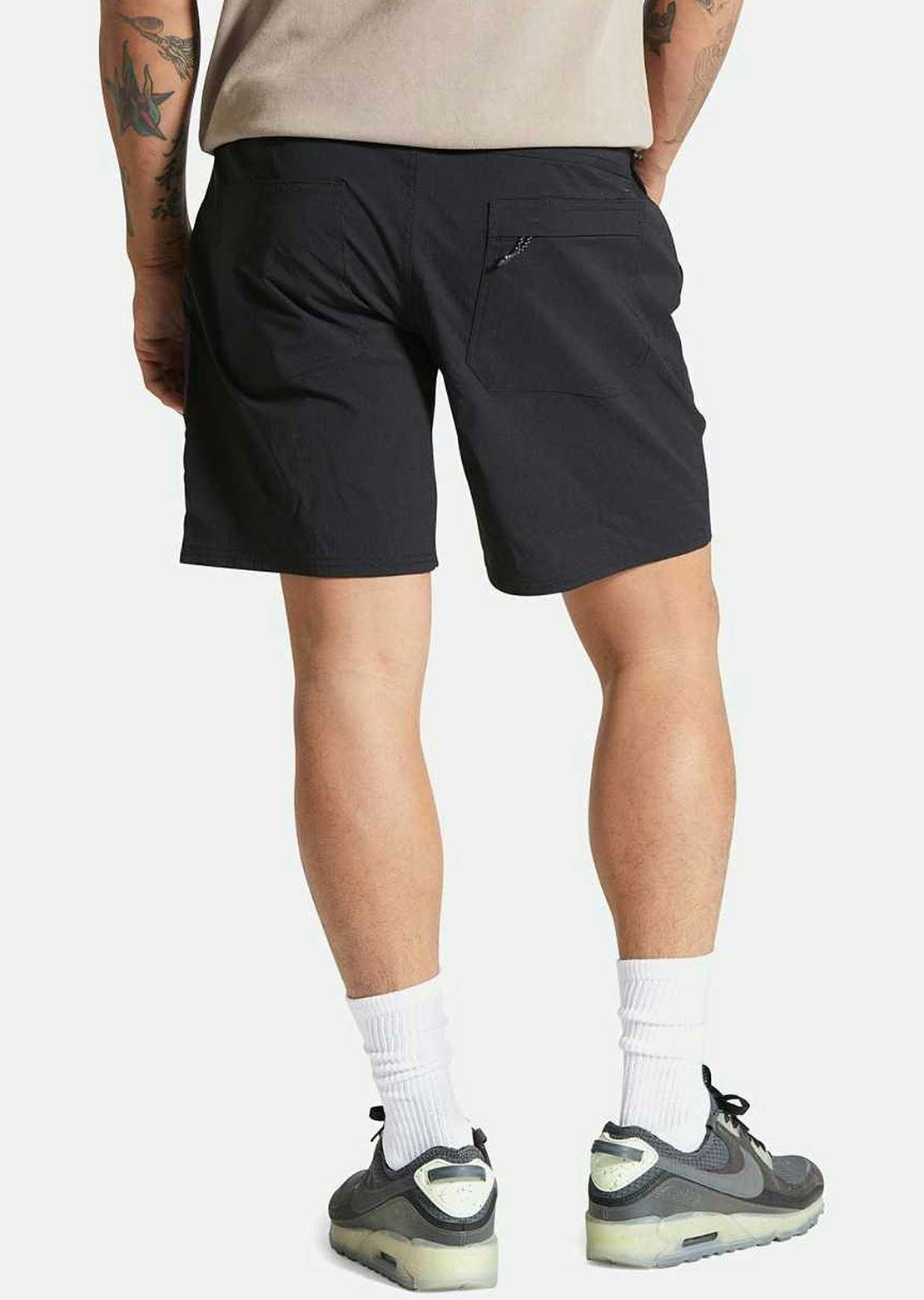 Brixton Men's Adventure Ripstop Water Shorts Black