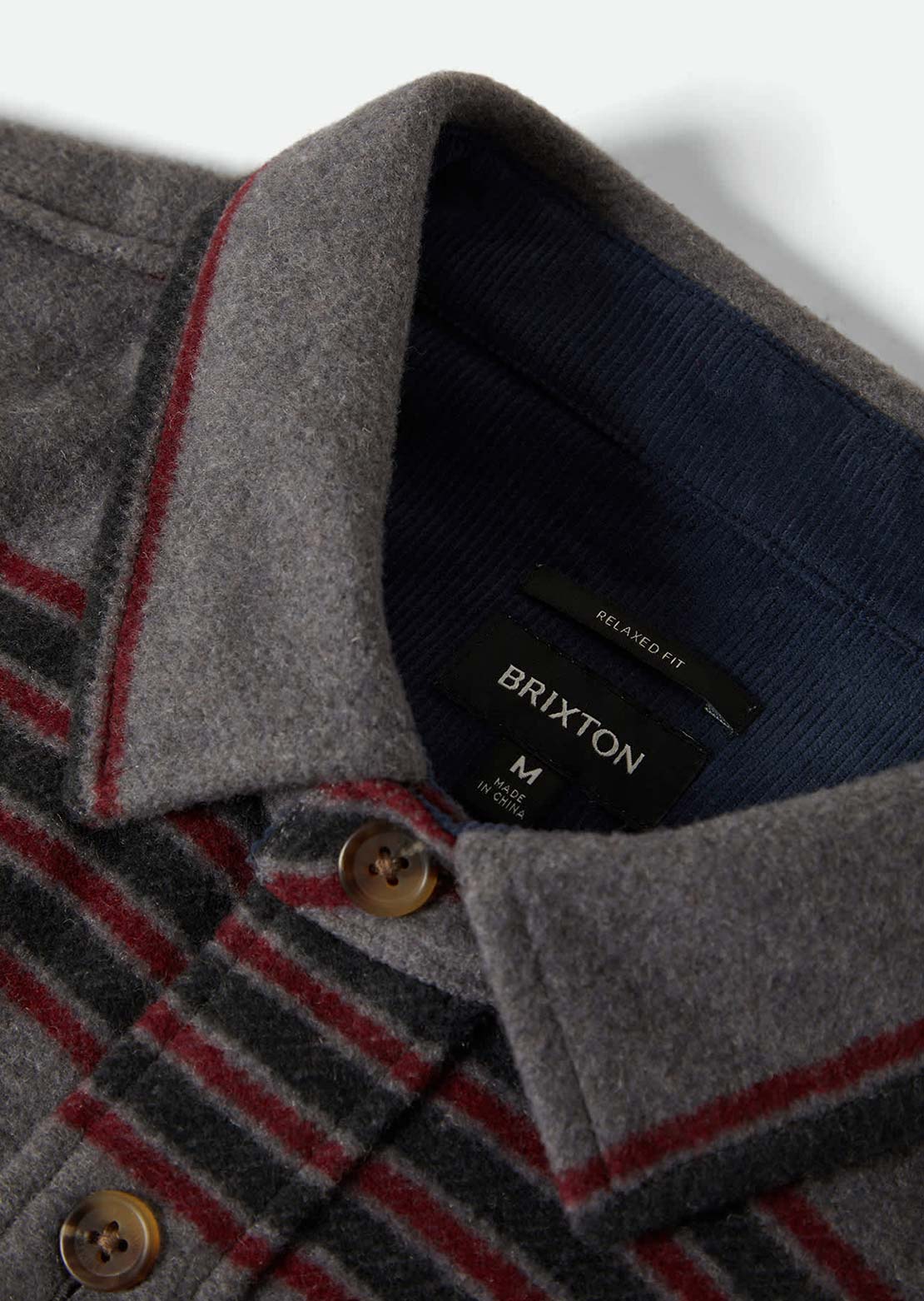 Brixton Men's Altered Threads Button Up Shirt Multi Blanket Strip