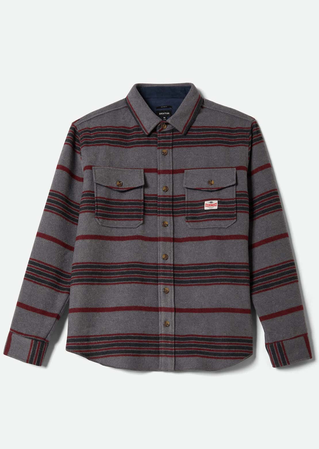 Brixton Men's Altered Threads Button Up Shirt Multi Blanket Strip