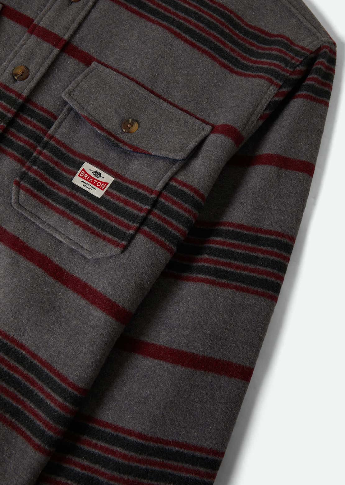 Brixton Men's Altered Threads Button Up Shirt Multi Blanket Strip
