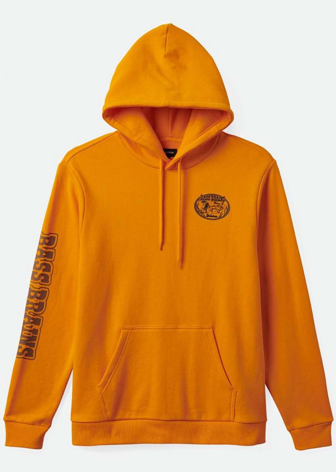 Brixton Men&#39;s Bass Brains Swim Hood Orange