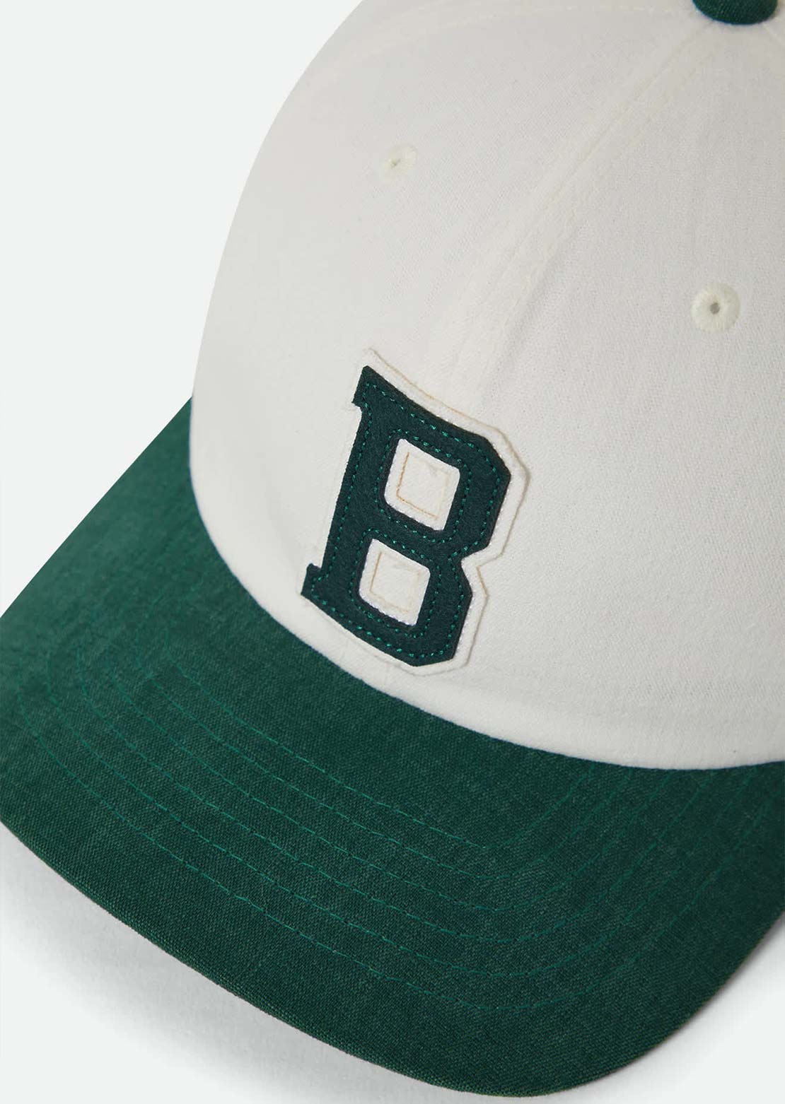 Brixton Men's Big B MP Cap Off White/Primal Green