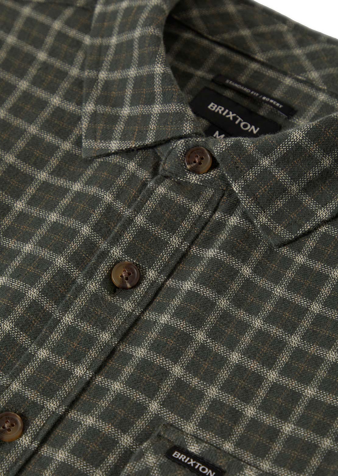 Brixton Men&#39;s Bowery Light Weight Ultra Flannel Button Up Shirts