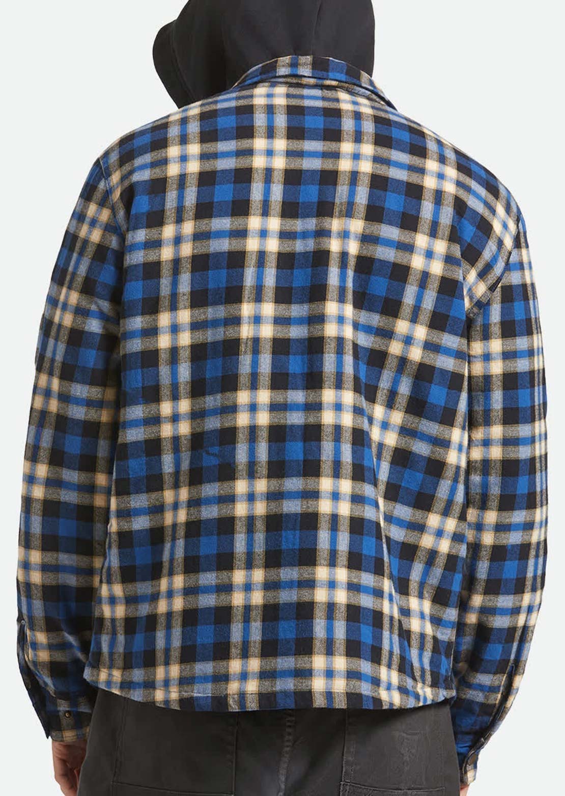 Brixton Men's Bowery Quilted Hooded Jacket Navy/Cream