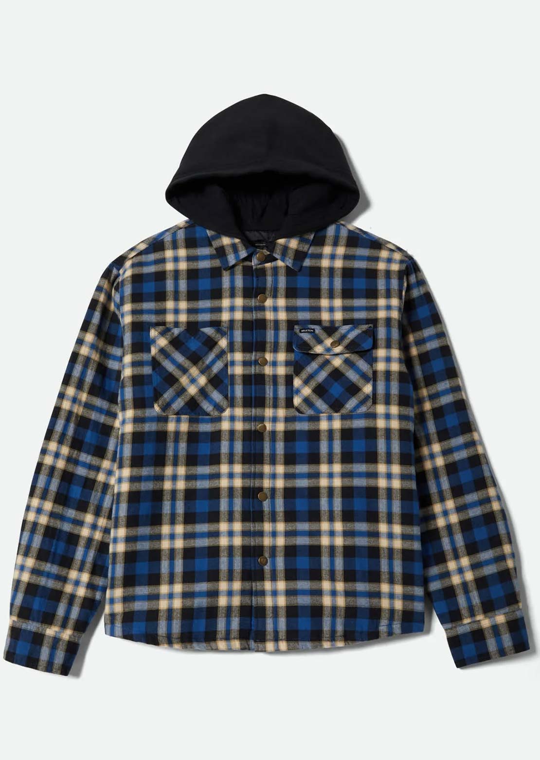 Brixton Men's Bowery Quilted Hooded Jacket Navy/Cream