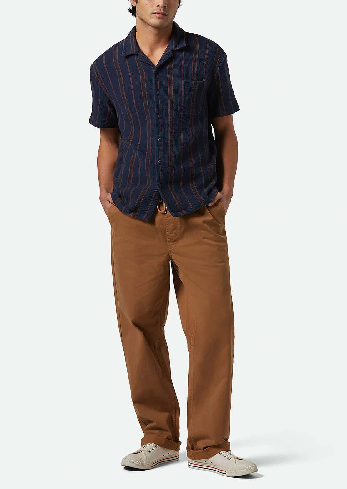 Brixton Men's Broadway VW Ewaist Relaxed Pants Washed Copper