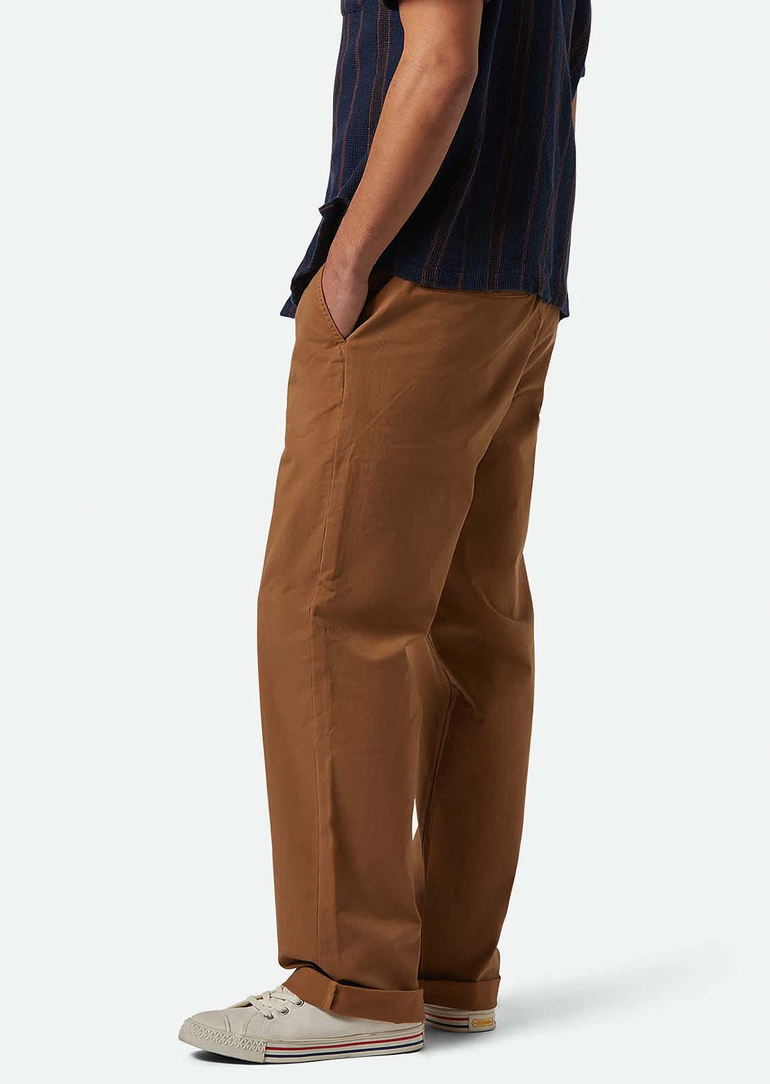 Brixton Men's Broadway VW Ewaist Relaxed Pants Washed Copper