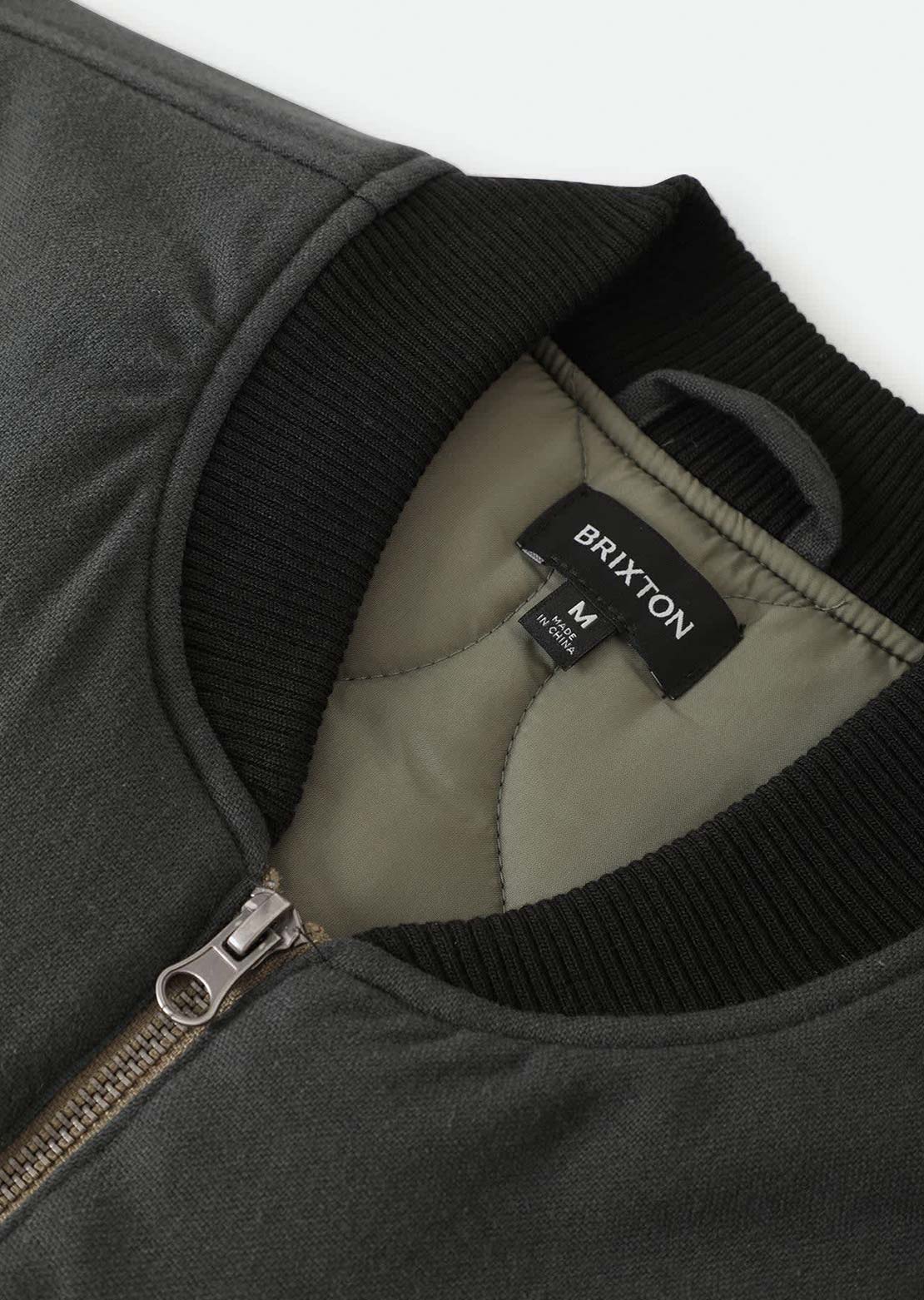Brixton Men's Builder Abraham Reversible Vest Black/Olive Surplus