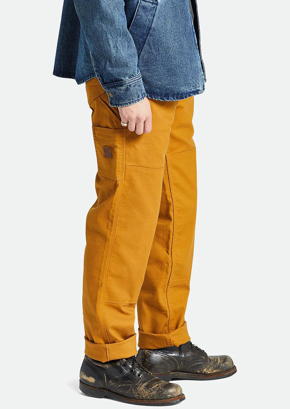 Brixton Men's Builders Carpenter Pants Golden Brown
