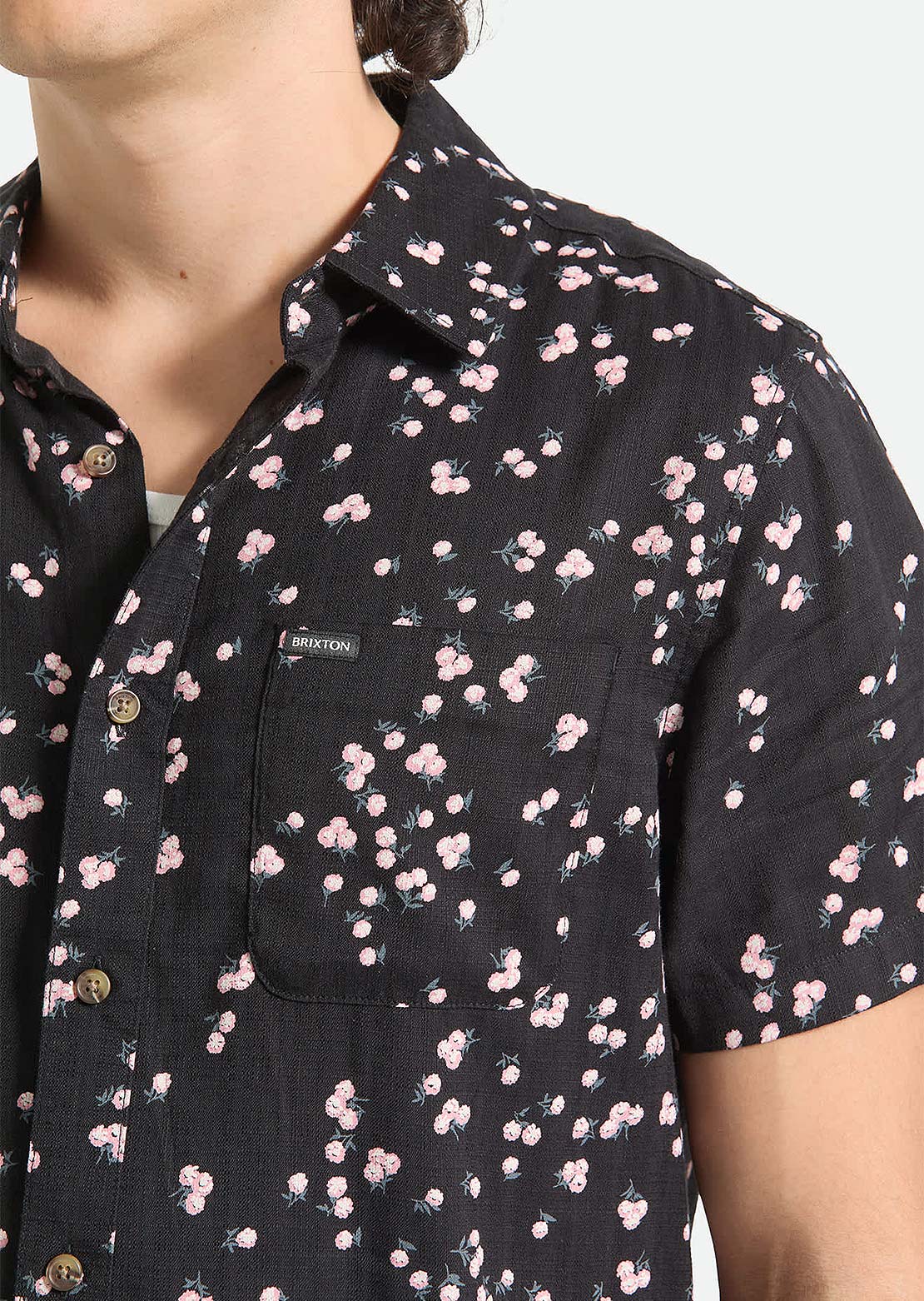 Brixton Men's Charter Slub Woven Button Up Shirt